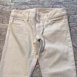 Sz 6 Lilly Pulitzer white straight crop jeans